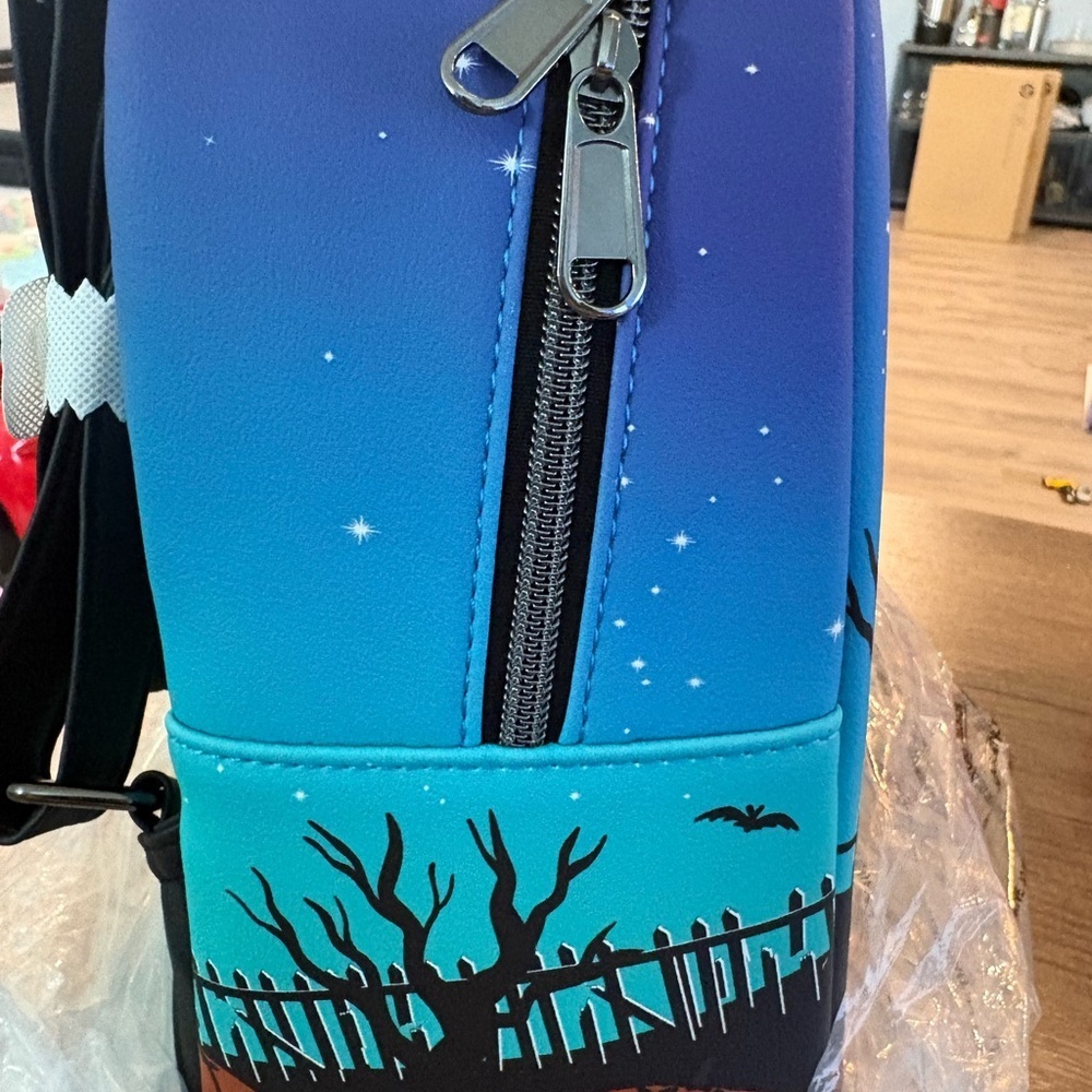 Loungefly Stitch Blue and Orange Disney Backpack - Picture 5 of 5